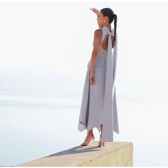 MAYKA X DEEMA AL ASADI BLUE DRESS Size XS - Picture 3 of 8